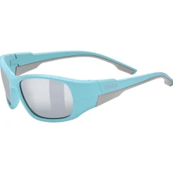 Occhiali Bambino Uvex Sportstyle 514 - Lightblue Matt Mirror Silver