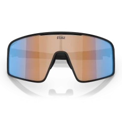 Occhiali Bliz P001 - Matt Black Coral-Orange Mirror Blue