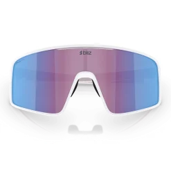 Occhiali Bliz P001 - Matt White Rose-Violet Mirror Blue