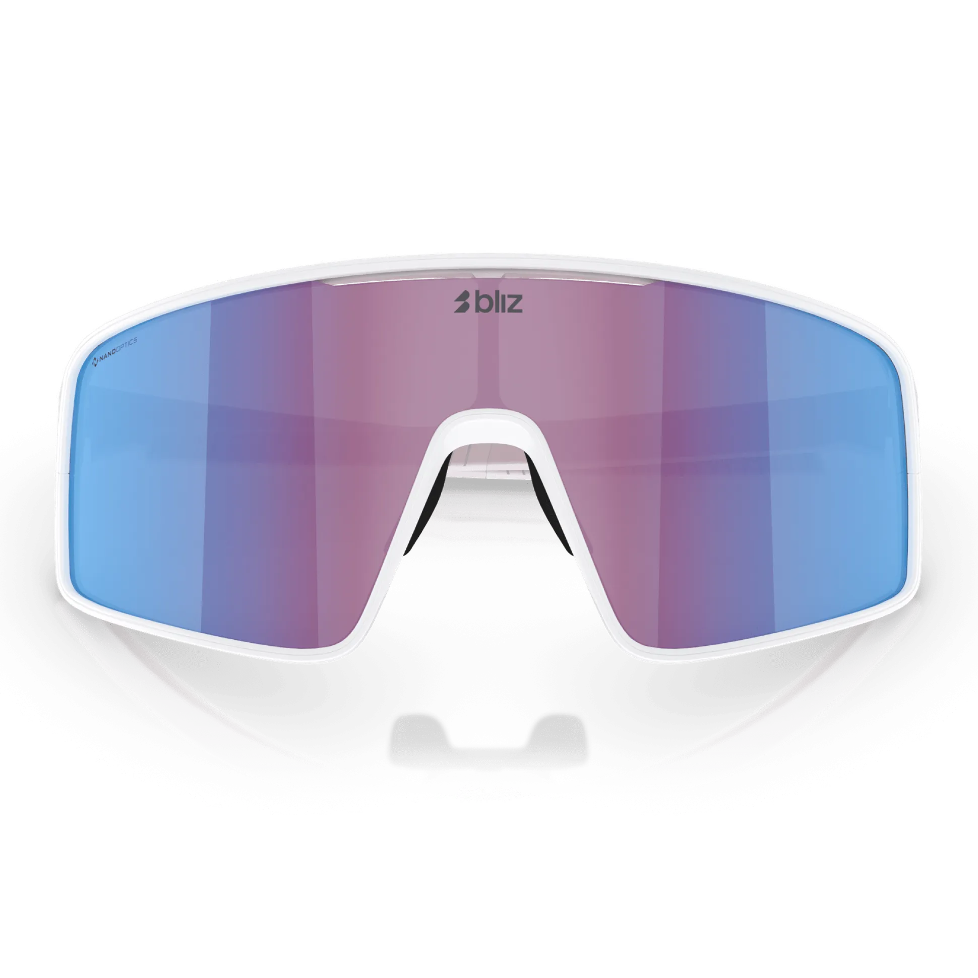 Occhiali Bliz P001 - Matt White Rose-Violet Mirror Blue