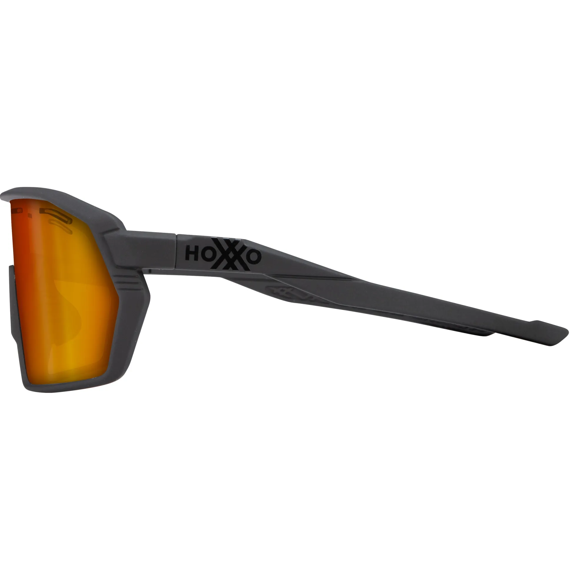Occhiali Hoxxo Tephra Air lente arancio - Nero opaco