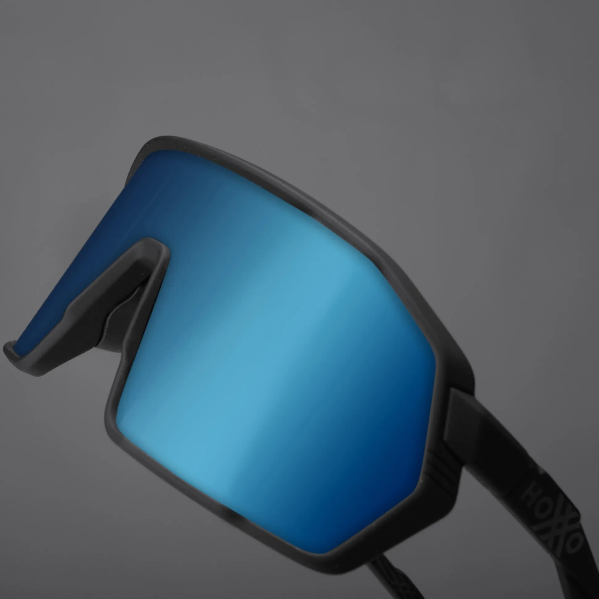 Occhiali Hoxxo Tephra lente blu - Nero opaco