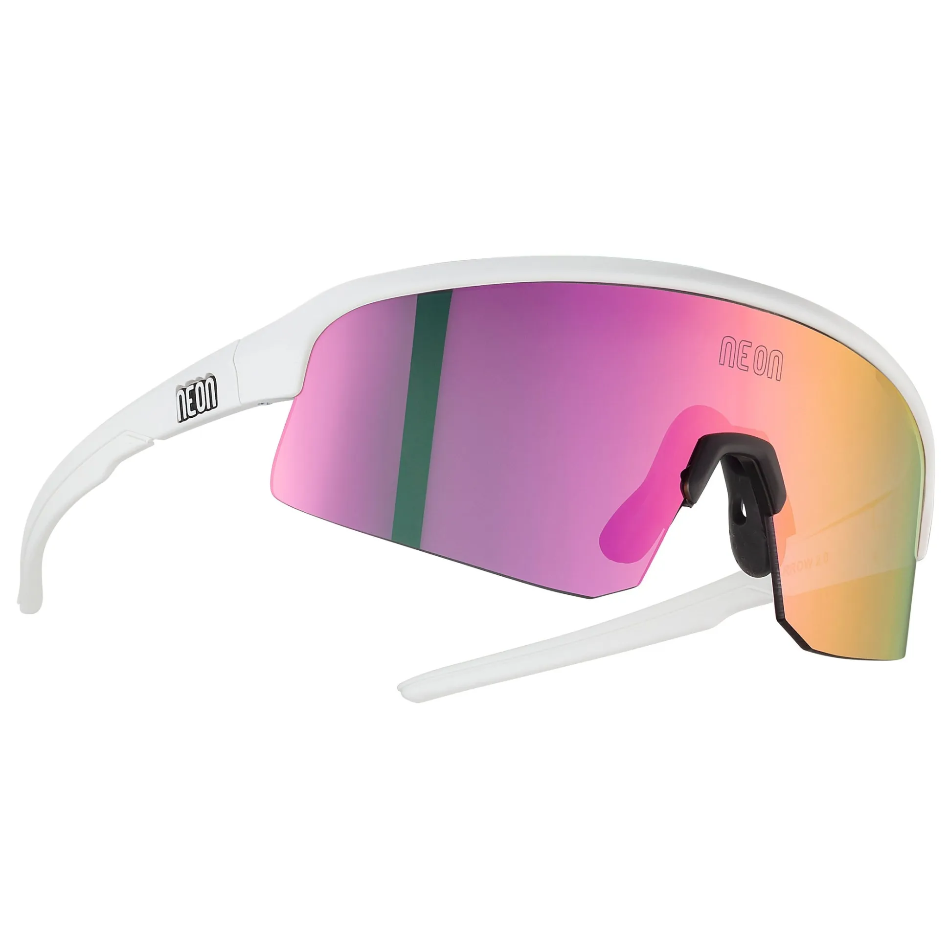 Occhiali Neon Viper Teenager - White matt mirror violet