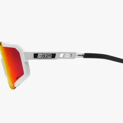 Occhiali Scicon Aeroscope - Bianco Multimirror rosso