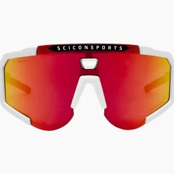 Occhiali Scicon Aeroscope - Bianco Multimirror rosso