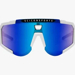 Occhiali Scicon Aeroscope - Bianco Multimirror blu