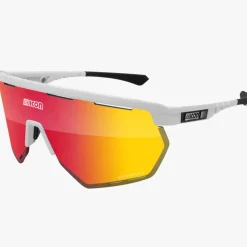 Occhiali Scicon Aerowing - Bianco multimirror rosso