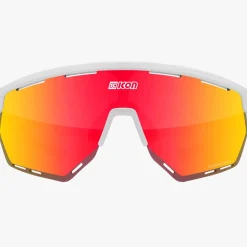 Occhiali Scicon Aerowing - Bianco multimirror rosso