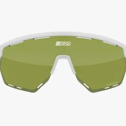Occhiali Scicon Aerowing - Bianco trail verde