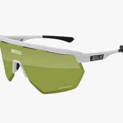 Occhiali Scicon Aerowing - Bianco trail verde