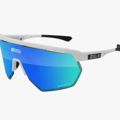Occhiali Scicon Aerowing - Bianco multimirror blu