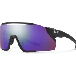 Occhiali Smith Attack Mag Mtb - Matt black Violet mirror