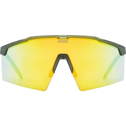 Occhiali Uvex Flowline - Olive Matt Mirror Gold