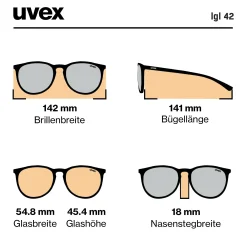 Occhiali Uvex LGL 42 - Black Mirror Silver