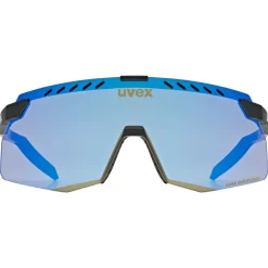 Occhiali Uvex Pace Stage S CV - Black Matt Mirror blue
