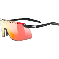 Occhiali Uvex Pace Stage S CV - Black Matt Mirror Red