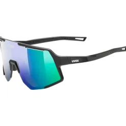 Occhiali Uvex Sequenze - Black Matte Mirror Green