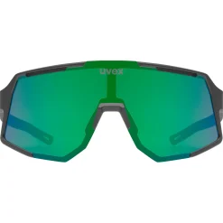 Occhiali Uvex Sequenze - Black Matte Mirror Green