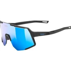 Occhiali Uvex Sequenze - Black Matte Mirror Blue