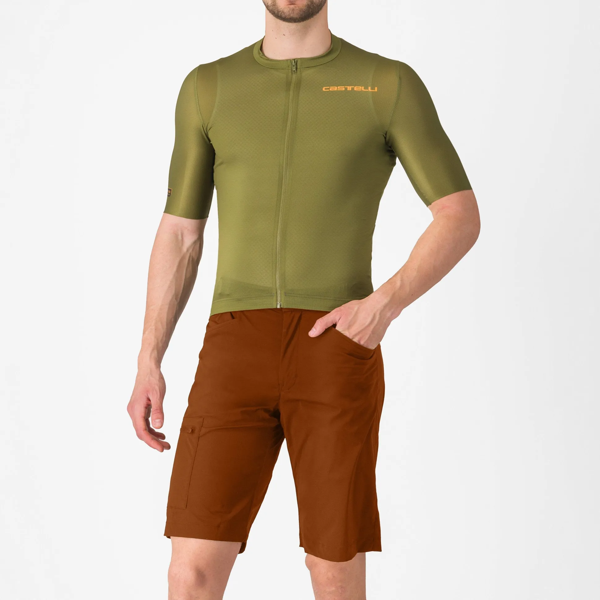 Pantaloncini Castelli Unlimited Adventure Baggy - Marrone