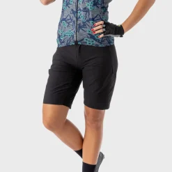 Pantaloncini donna Ale Off Road Sierra - Nero