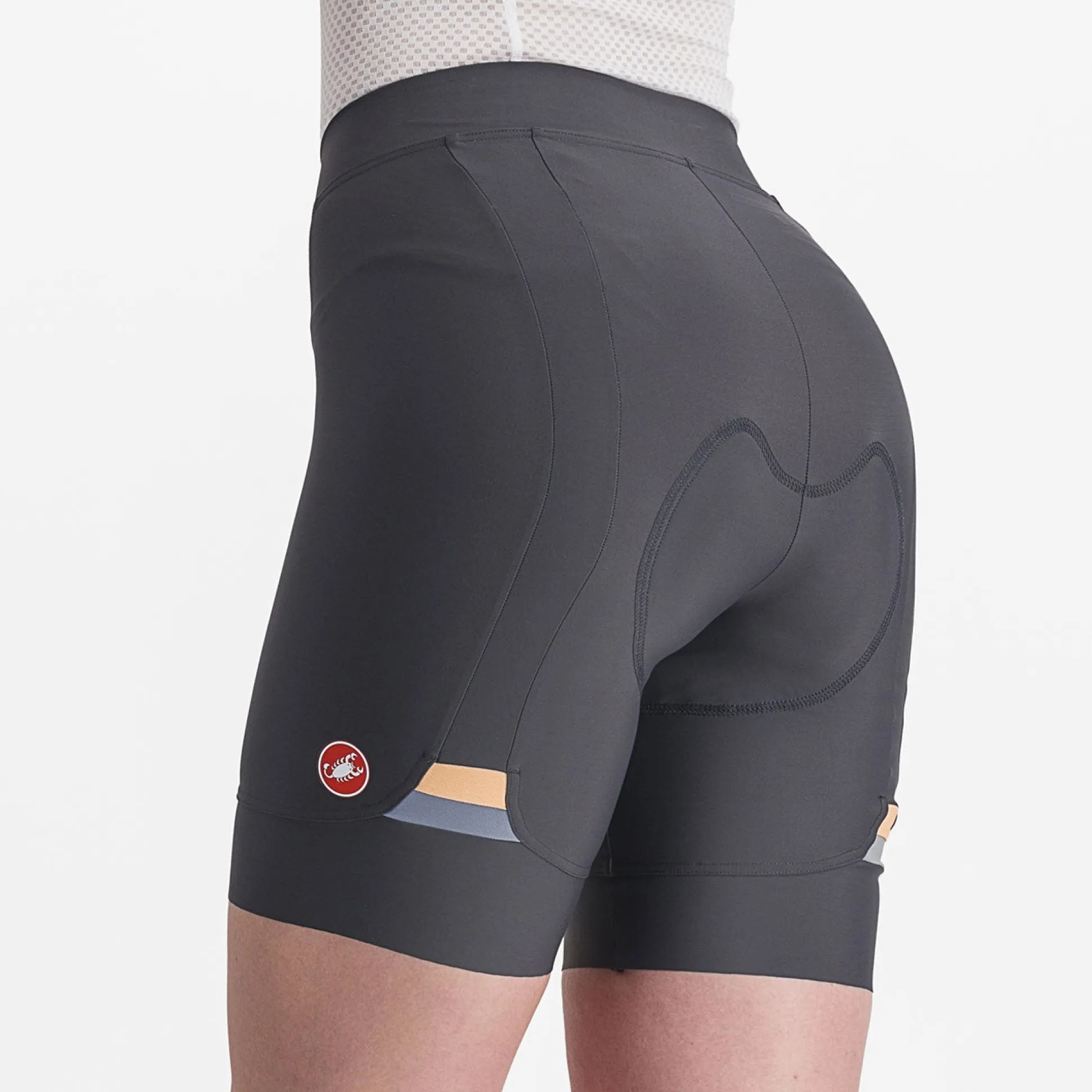 Pantaloncini donna Castelli Prima - Grigio arancio
