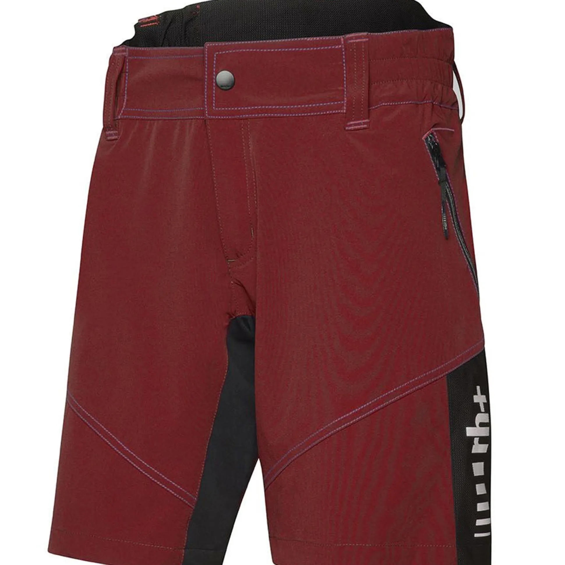 Pantaloni corti donna MTB Rh+ - Bordeaux