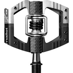 Pedali Crank Brothers Mallet E LS - Nero silver