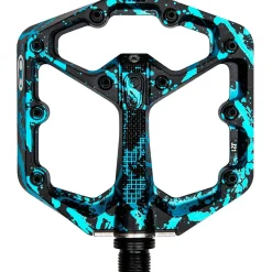 Pedali Crank Brothers Stamp 7 Splatter Small - Nero blu