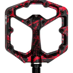 Pedali Crank Brothers Stamp 7 Splatter Small - Nero rosso