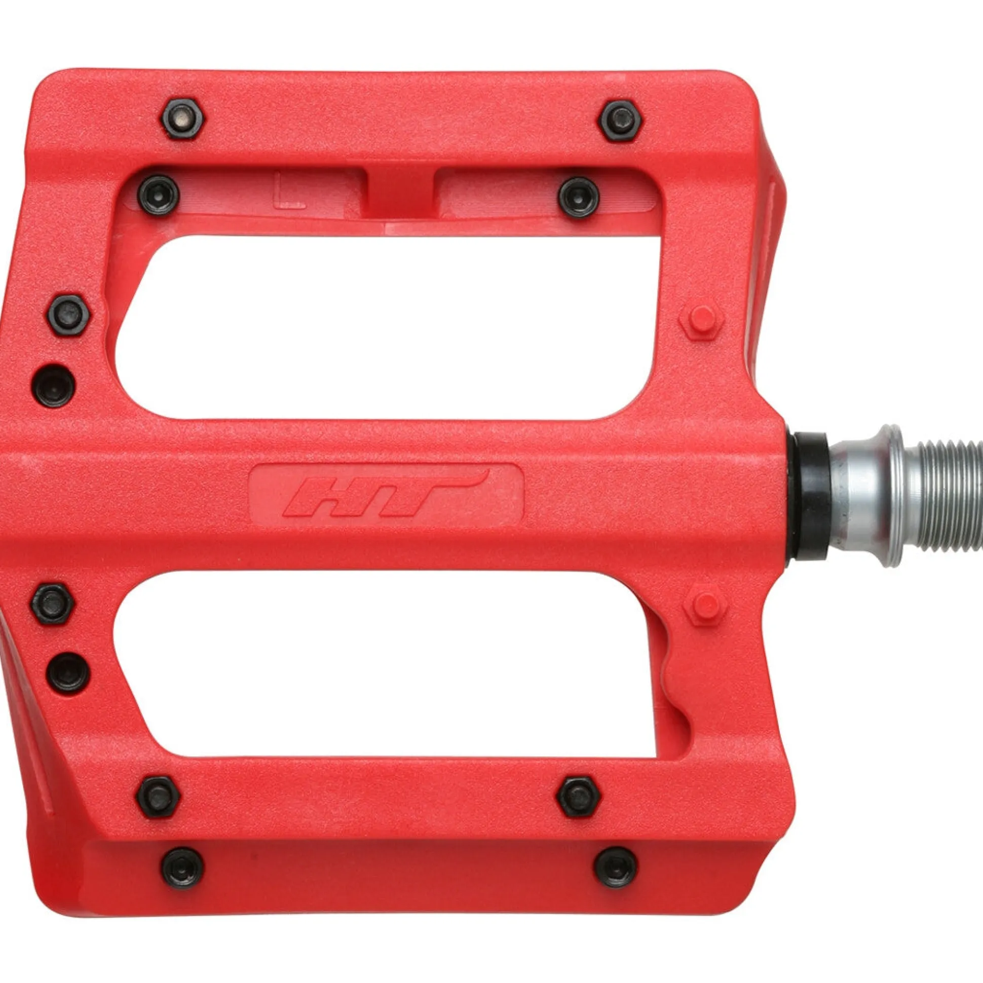 Pedali flat HT PA12A - Rosso