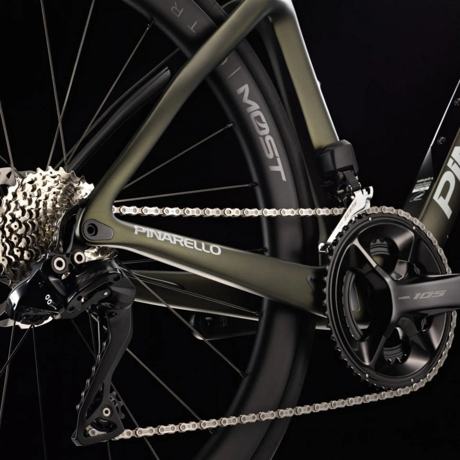 Pinarello F5 105 Di2 Most Ultrafast 45 - Nero