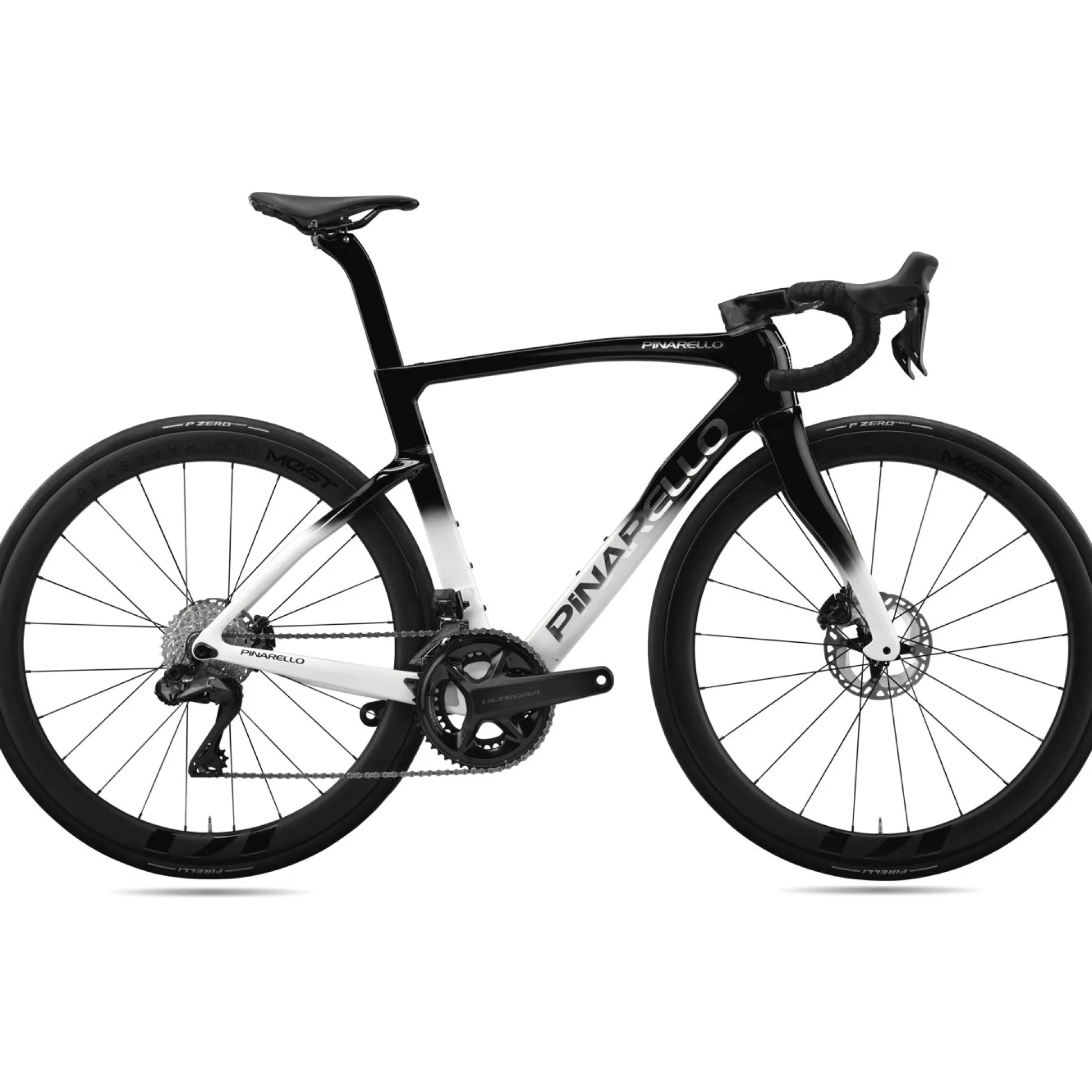 Pinarello F7 Disk Ultegra Di2 Ultra fast - Nero bianco