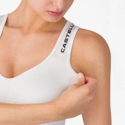 Reggiseno Castelli Comfort Travel Crop Top - Bianco