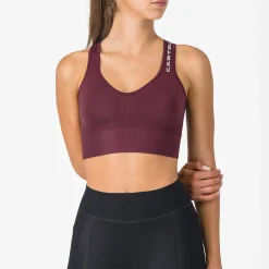 Reggiseno Castelli Comfort Travel Crop Top - Bordeaux