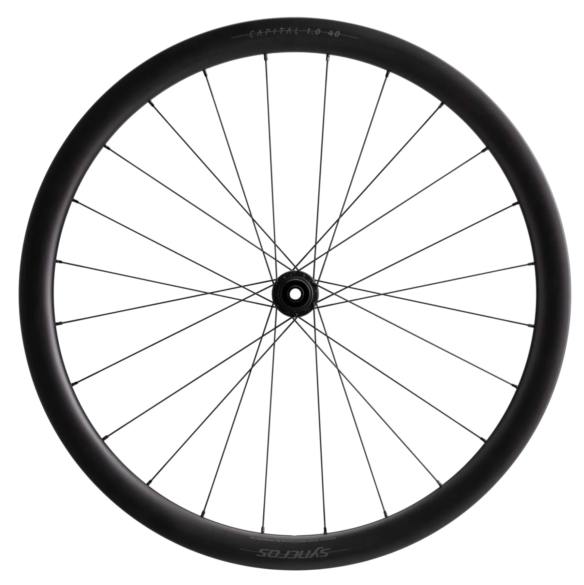 Ruote Syncros Capital 1.0 40 Carbon Disc - Nero