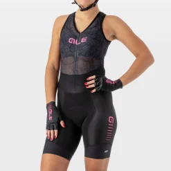 Salopette donna Ale R-EV1 Future Integrato - Nero rosa
