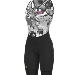 Salopette donna Ale R-EV1 Velocity Integrato - Nero grigio