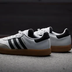 Scarpe Adidas Velosamba Leather - Bianco nero
