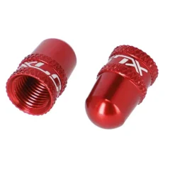 Tappi valvola XLC PU-X15 Schrader - Rosso