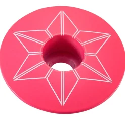 Tappo serie sterzo Supacaz Star Capz Powder Coated - Rosa