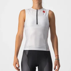 Top Castelli donna Free 2 Tri Singlet - Bianco