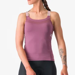 Top donna Castelli Bavette - Viola bianco