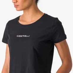 T-Shirt donna Castelli Classico - Nero