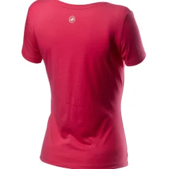 T-Shirt donna Castelli Logo - Rosa