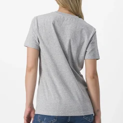 T-Shirt donna Castelli Pedalare - Grigio