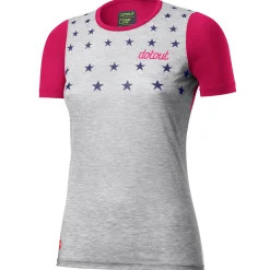 T-shirt donna Dotout Stars - Fucsia