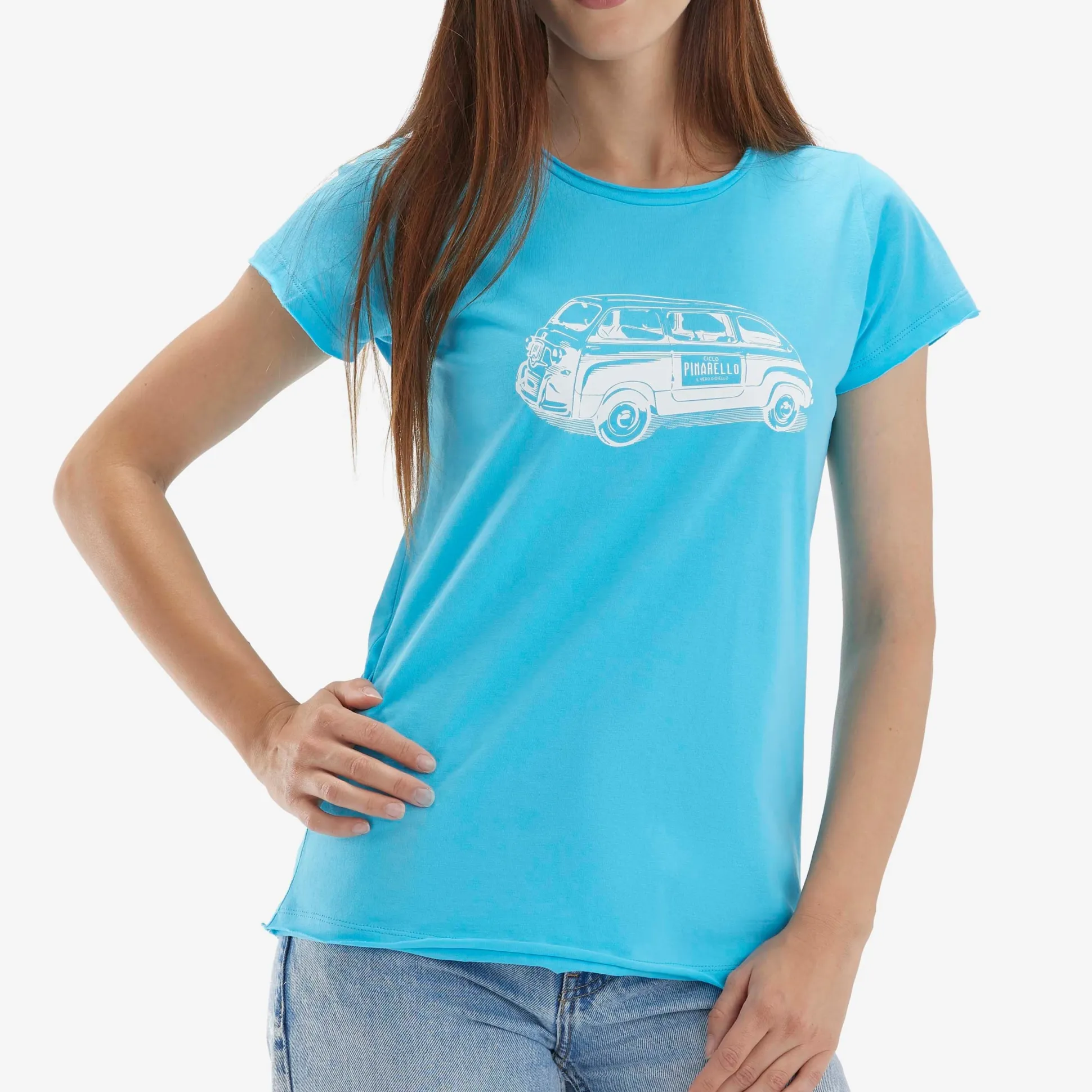 T-Shirt donna Pinarello Multipla - Azzurro