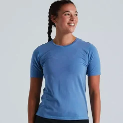 T-Shirt donna Specialized Trail Supima - Azzurro