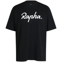 T-Shirt Rapha Cotton Logo - Nero
